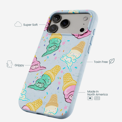 Powder Blue Meltdown Club iPhone 17 Pro Max Case