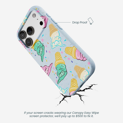 Powder Blue Meltdown Club iPhone 17 Pro Case