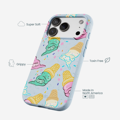 Powder Blue Meltdown Club iPhone 17 Pro Case