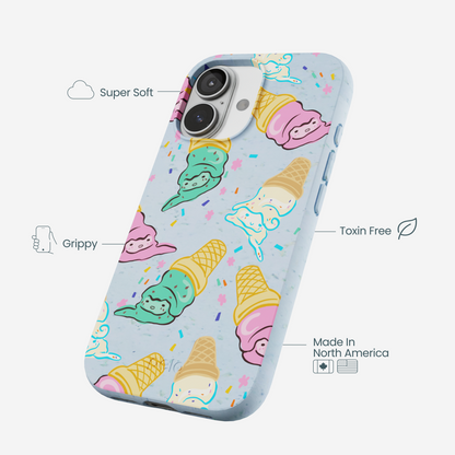 Powder Blue Meltdown Club iPhone 17 Case