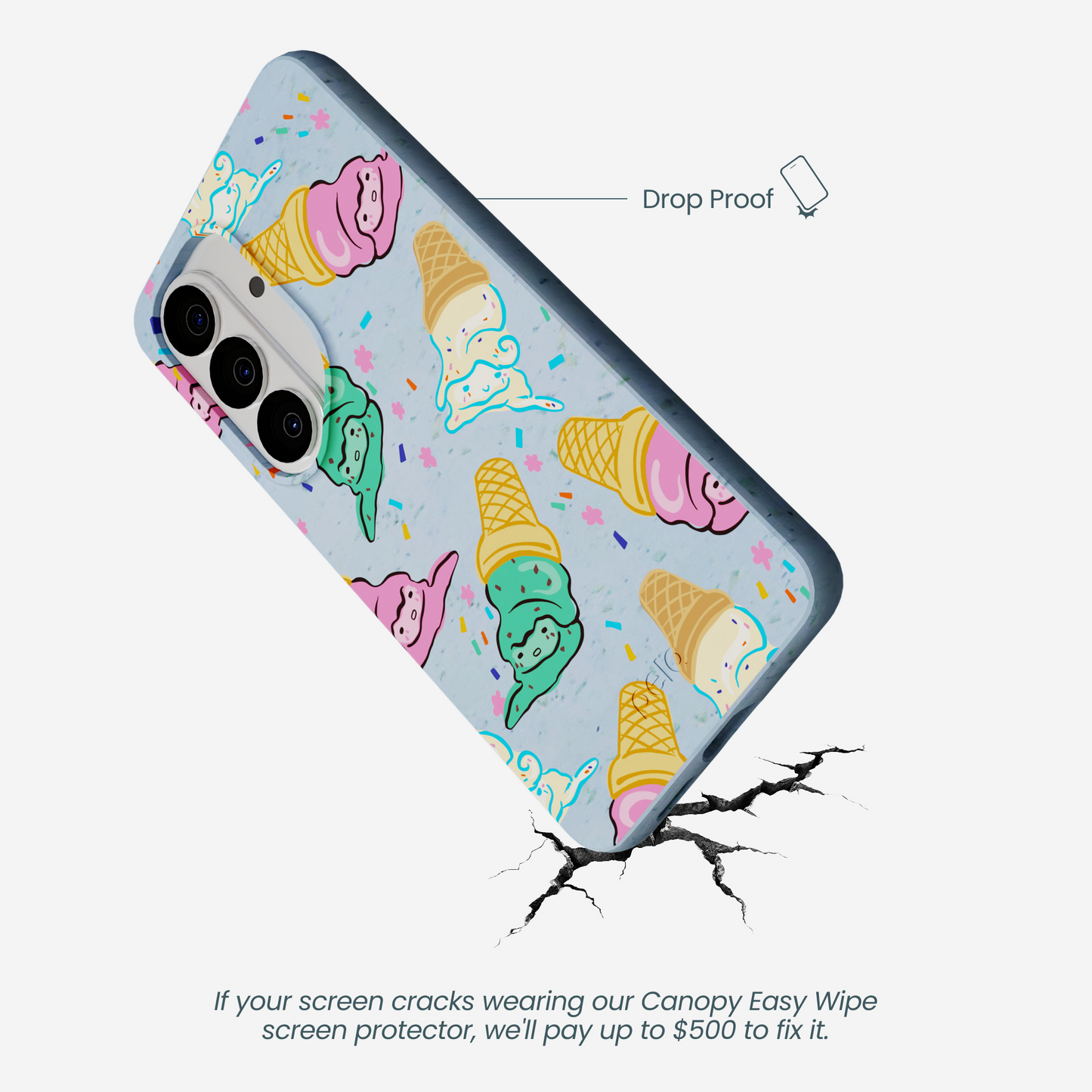 Powder Blue Meltdown Club Samsung Galaxy S26 Case