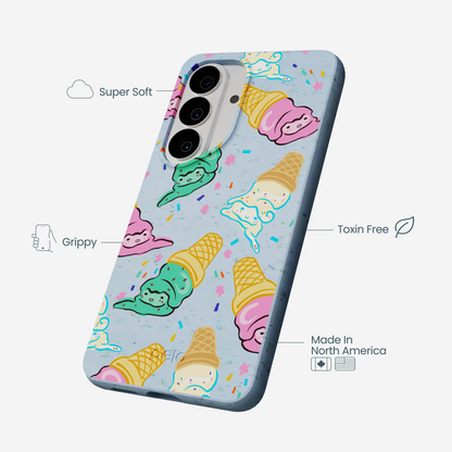 Powder Blue Meltdown Club Samsung Galaxy S26 Case