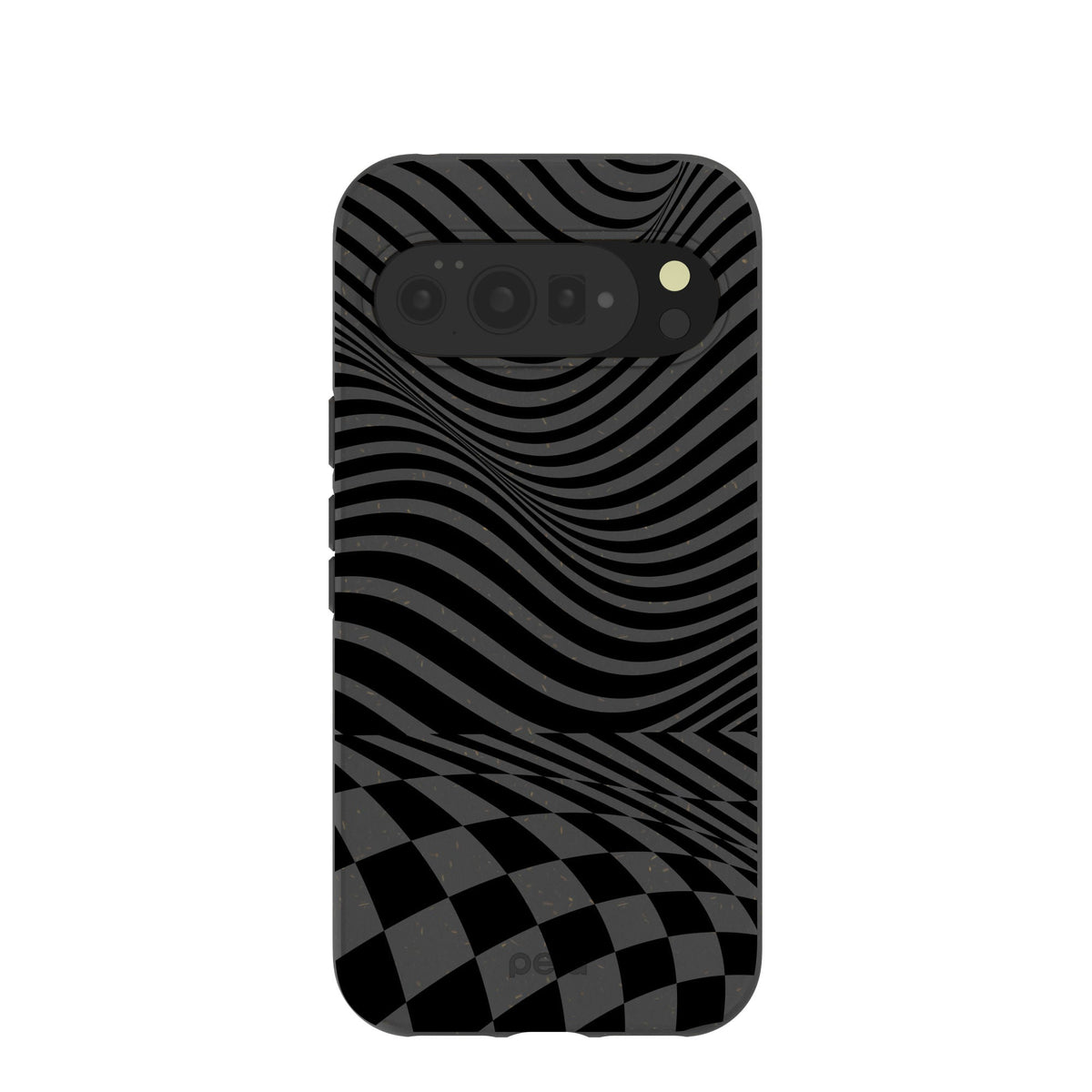 Black Melted Checkers Google Pixel 10 Pro XL Case
