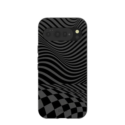 Black Melted Checkers Google Pixel 10 Pro XL Case