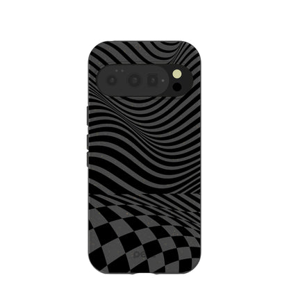 Black Melted Checkers Google Pixel 10/10 Pro Case