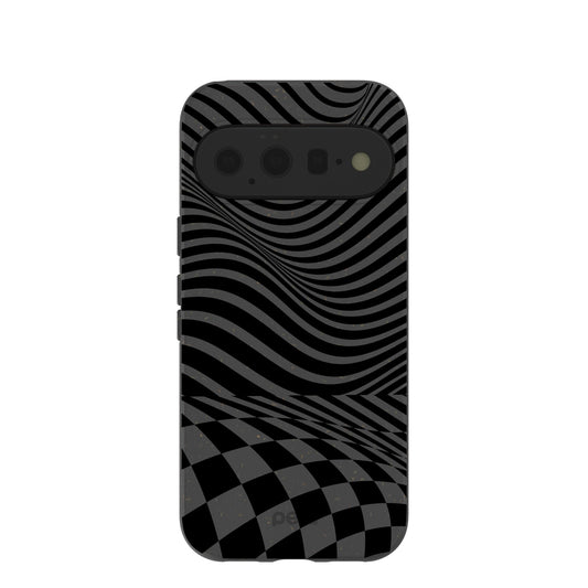 Black Melted Checkers Google Pixel 11 Case