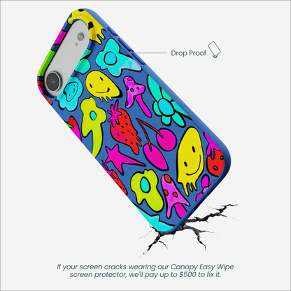 Electric Blue Melty Mood iPhone Air Case