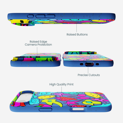 Electric Blue Melty Mood iPhone Air Case