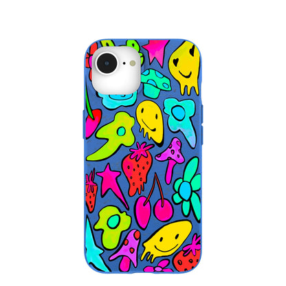 Electric Blue Melty Mood iPhone 16e/17e Case