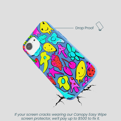 Electric Blue Melty Mood iPhone 16e/17e Case
