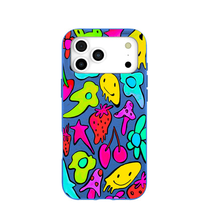 Electric Blue Melty Mood iPhone 17 Pro Max Case
