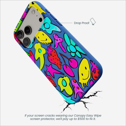 Electric Blue Melty Mood iPhone 17 Pro Max Case