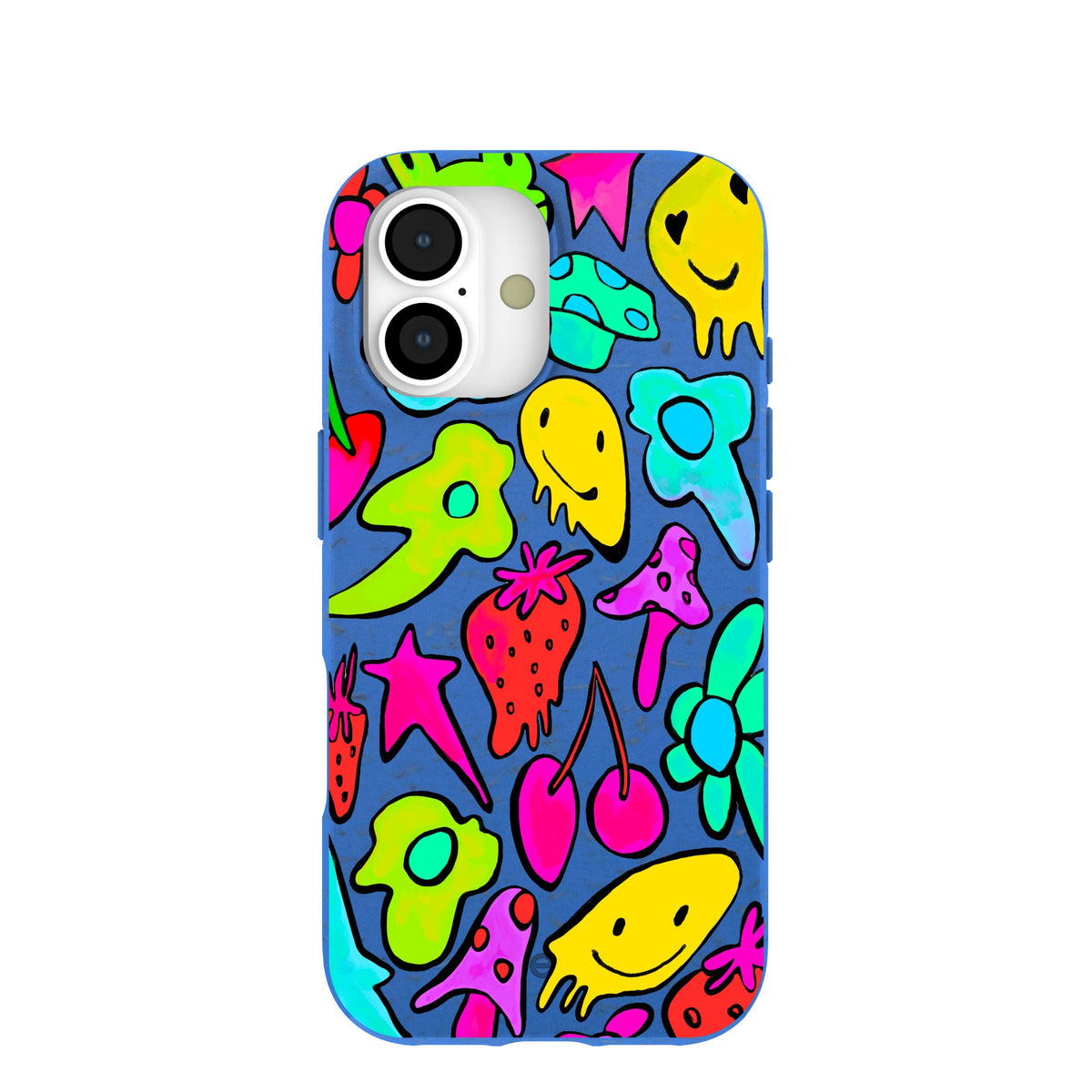 Electric Blue Melty Mood iPhone 17 Case