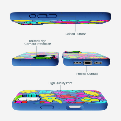 Electric Blue Melty Mood iPhone 17 Case