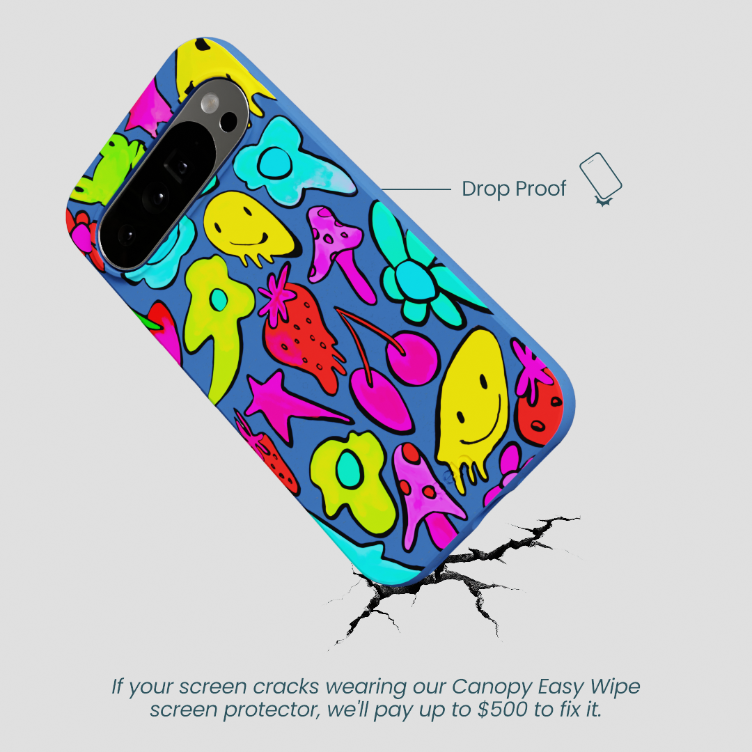 Electric Blue Melty Mood Google Pixel 10 Pro XL Case