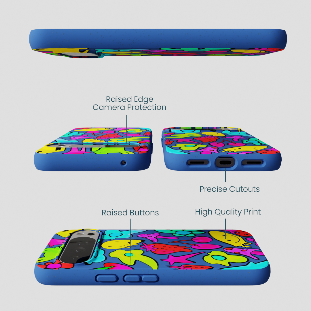 Electric Blue Melty Mood Google Pixel 10 Pro XL Case