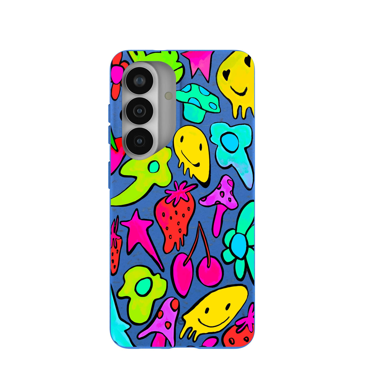 Electric Blue Melty Mood Samsung Galaxy S26 Case