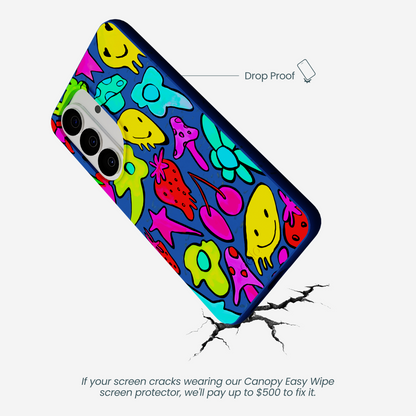 Electric Blue Melty Mood Samsung Galaxy S26 Case
