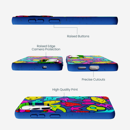 Electric Blue Melty Mood Samsung Galaxy S26 Case