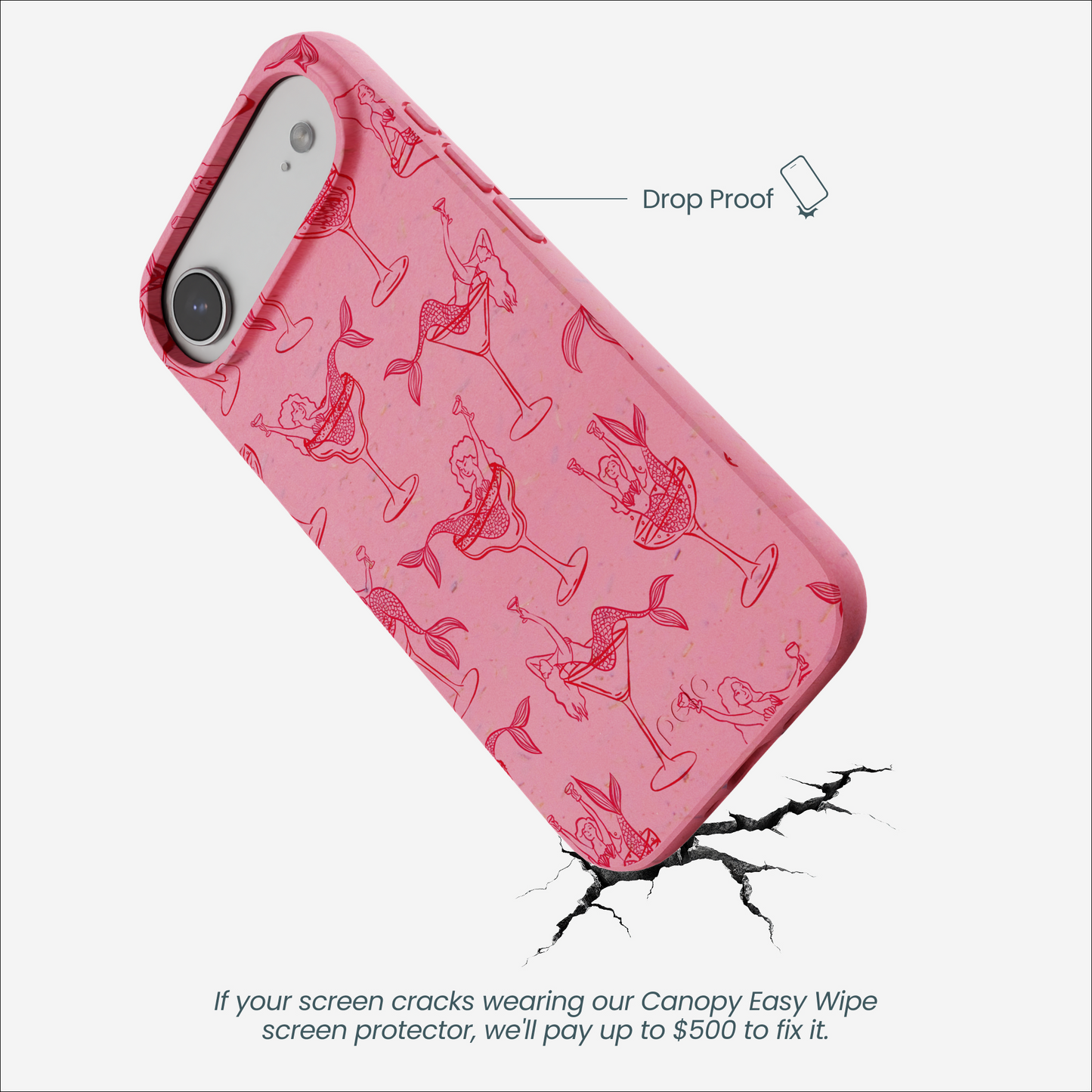 Bubblegum Pink Mermaid Cocktail iPhone Air Case