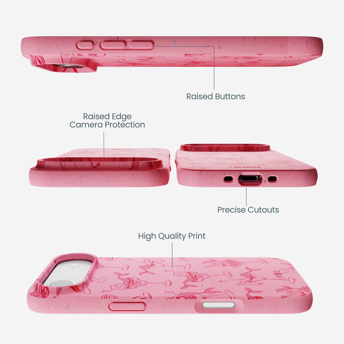 Bubblegum Pink Mermaid Cocktail iPhone Air Case