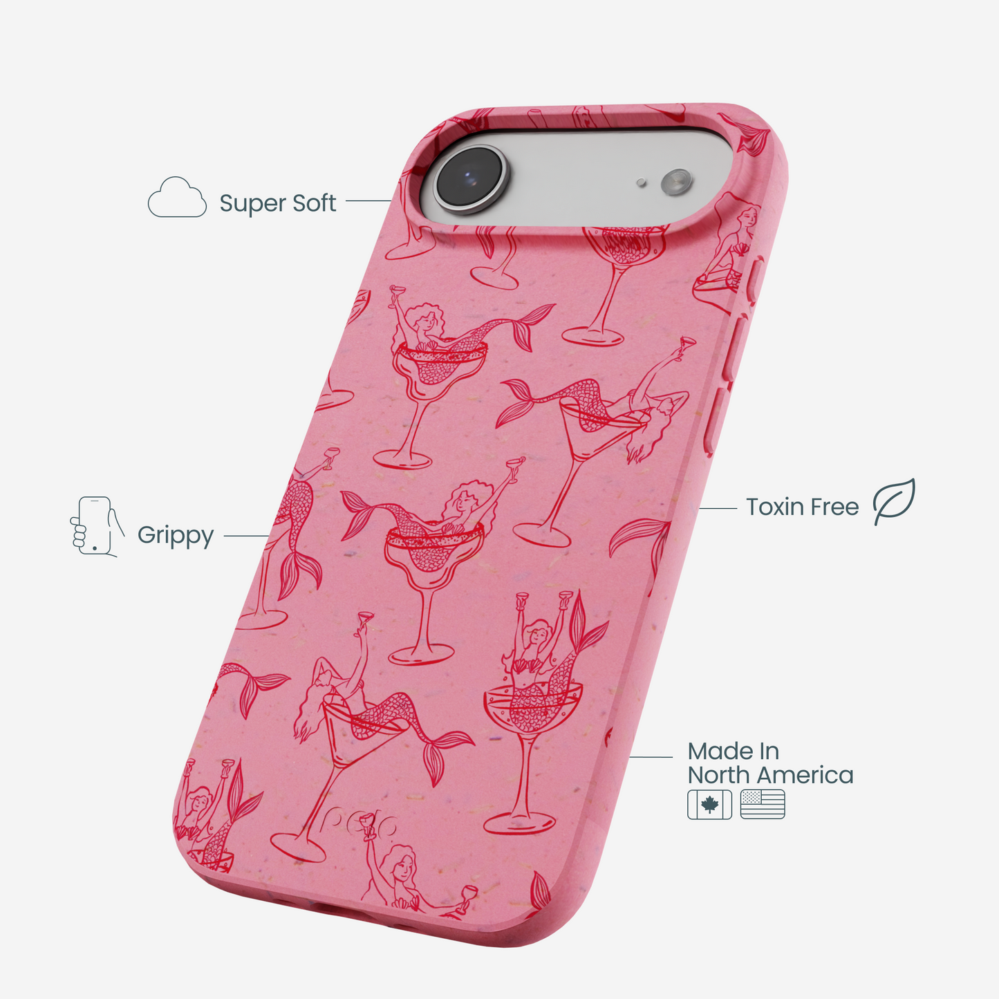Bubblegum Pink Mermaid Cocktail iPhone Air Case