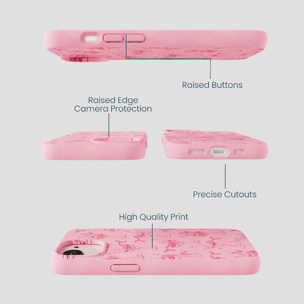 Bubblegum Pink Mermaid Cocktail iPhone 16e/17e Case