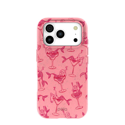 Bubblegum Pink Mermaid Cocktail iPhone 17 Pro Case