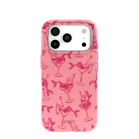 Bubblegum Pink Mermaid Cocktail iPhone 17 Pro Case