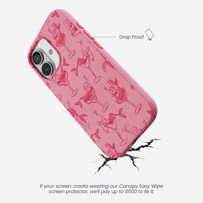 Bubblegum Pink Mermaid Cocktail iPhone 17 Case