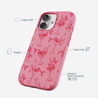 Bubblegum Pink Mermaid Cocktail iPhone 17 Case