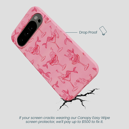 Bubblegum Pink Mermaid Cocktail Google Pixel 10 Pro XL Case