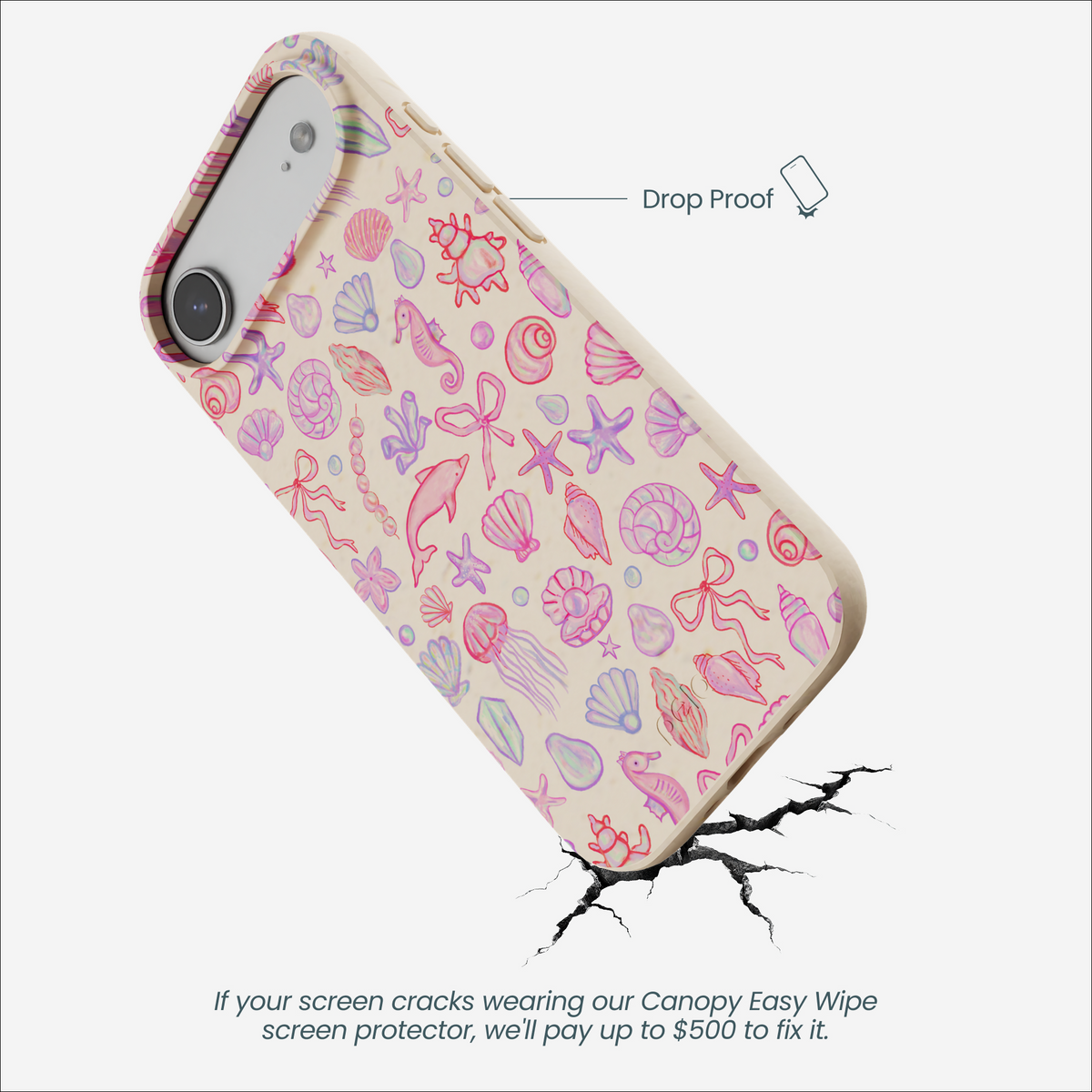 Seashell Mermaid Dreams iPhone Air Case