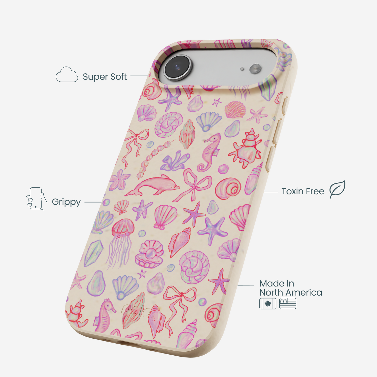 Seashell Mermaid Dreams iPhone Air Case