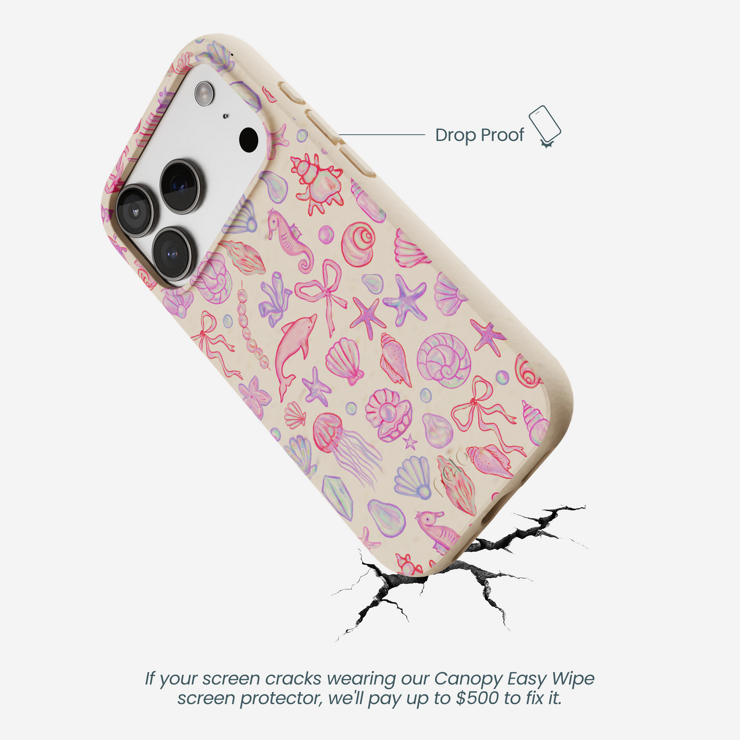 Seashell Mermaid Dreams iPhone 17 Pro Case