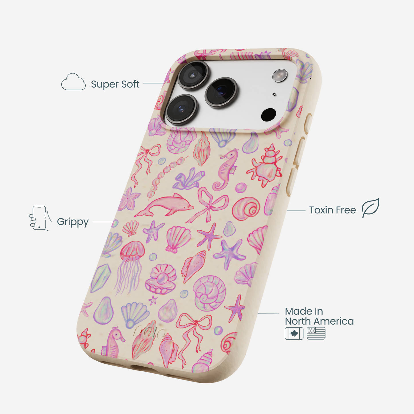 Seashell Mermaid Dreams iPhone 17 Pro Case