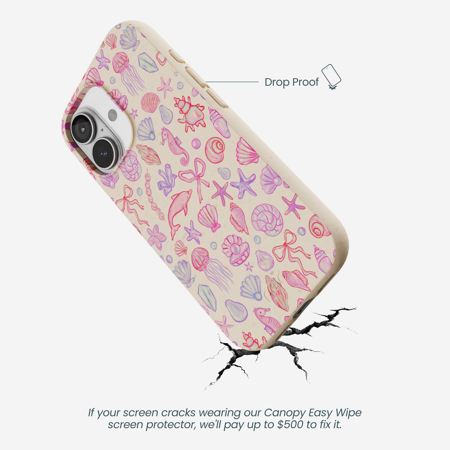 Seashell Mermaid Dreams iPhone 17 Case