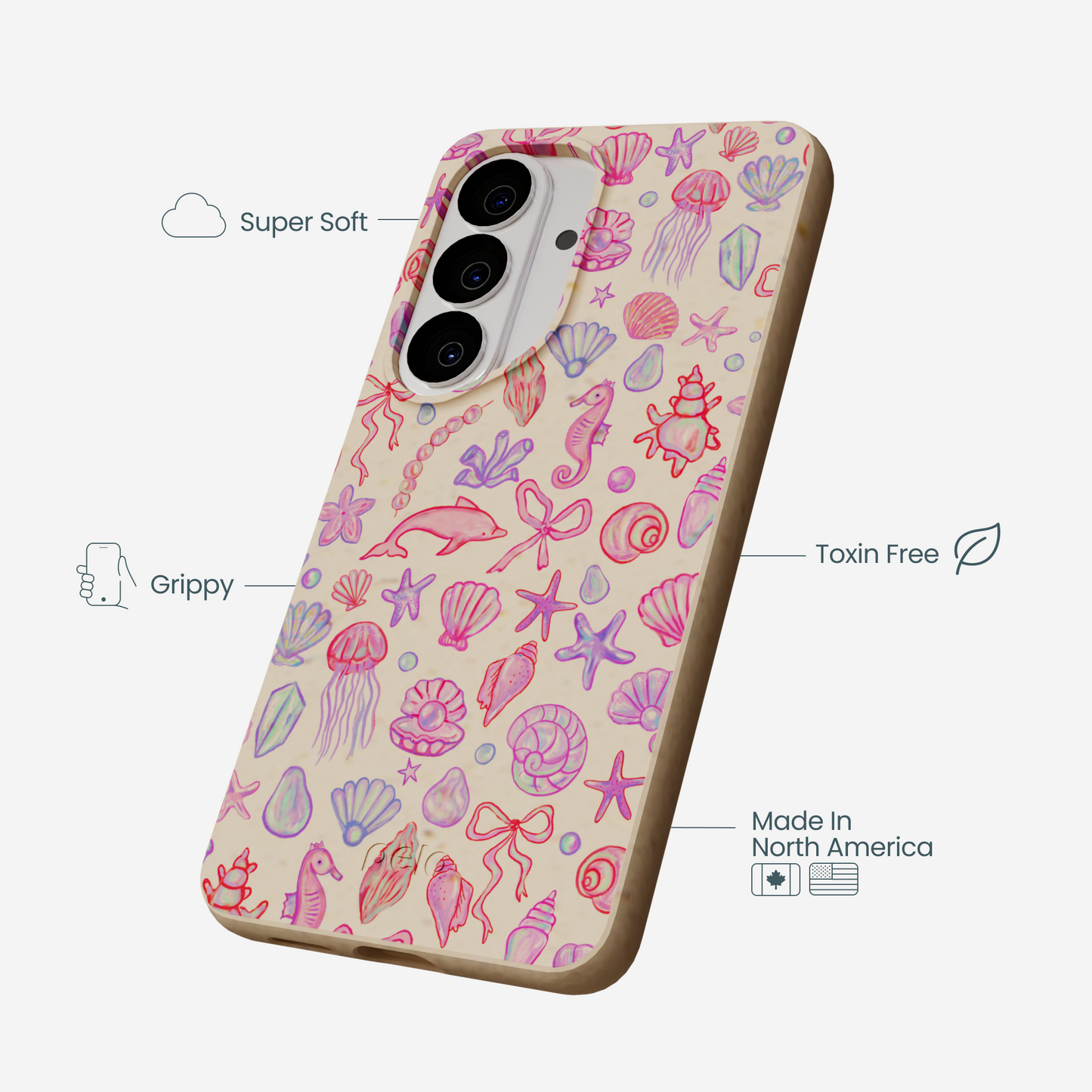Seashell Mermaid Dreams Samsung Galaxy S26 Case