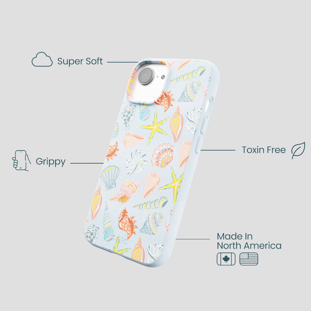 Powder Blue Mermaid Finds iPhone 16e/17e Case