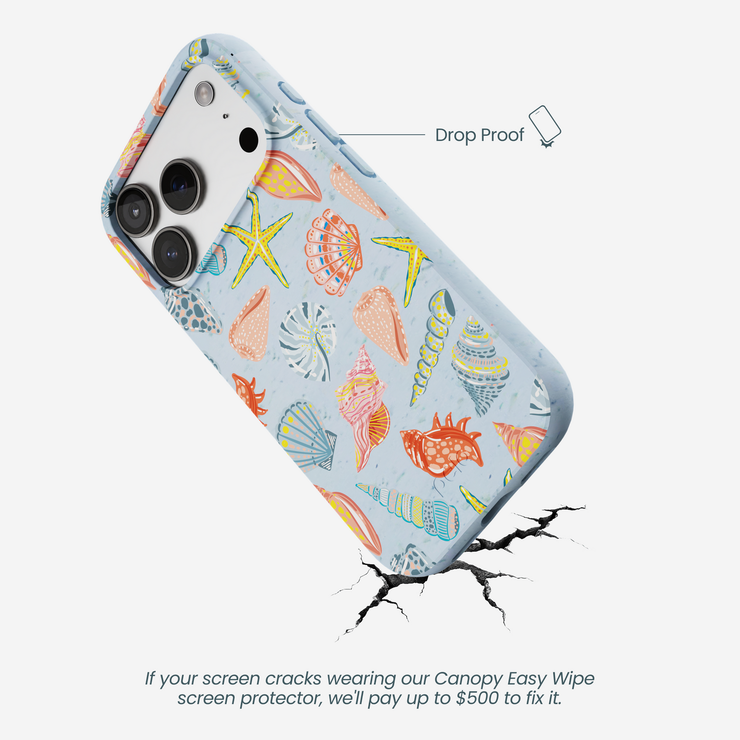 Powder Blue Mermaid Finds iPhone 17 Pro Case
