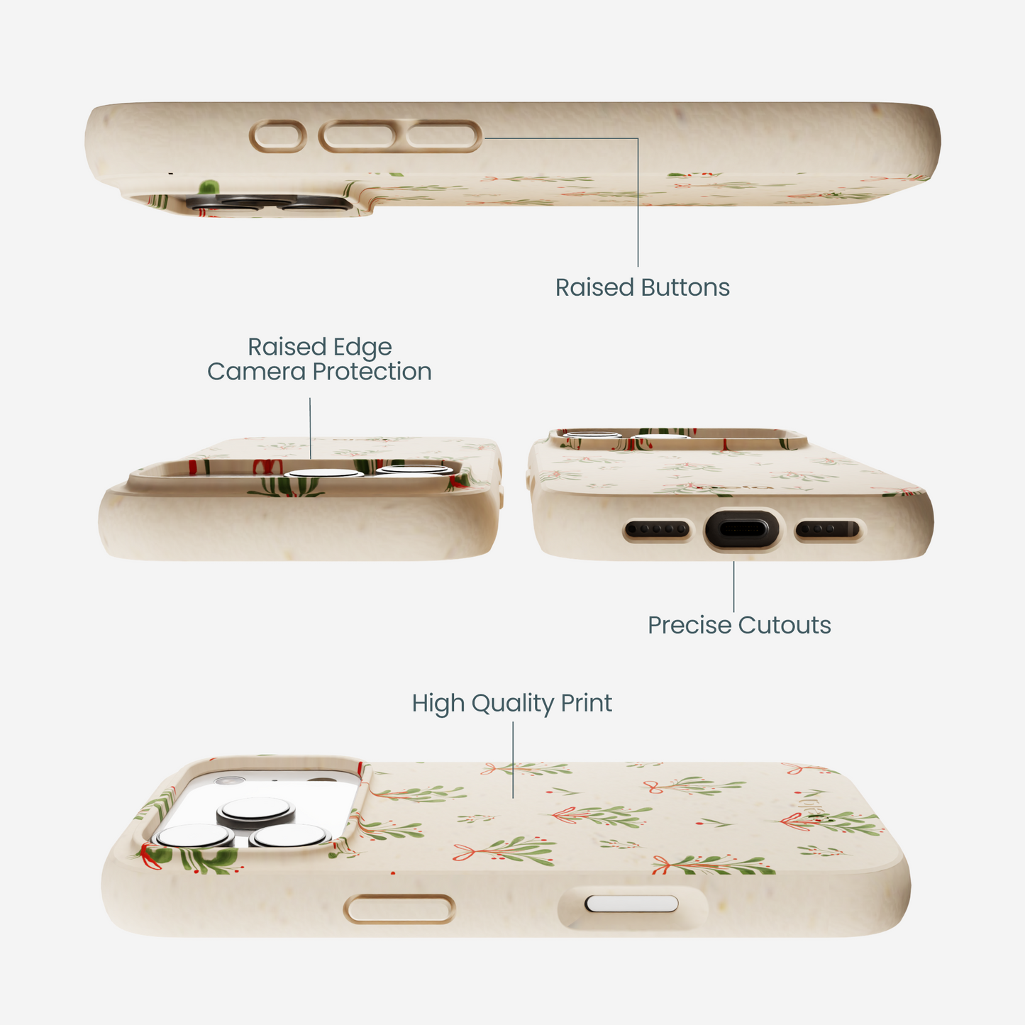 Seashell Merry Mistletoe iPhone 17 Pro Case