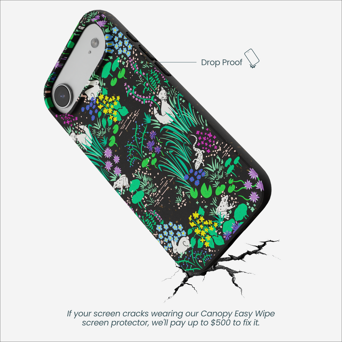 Black Midnight Pond iPhone Air Case