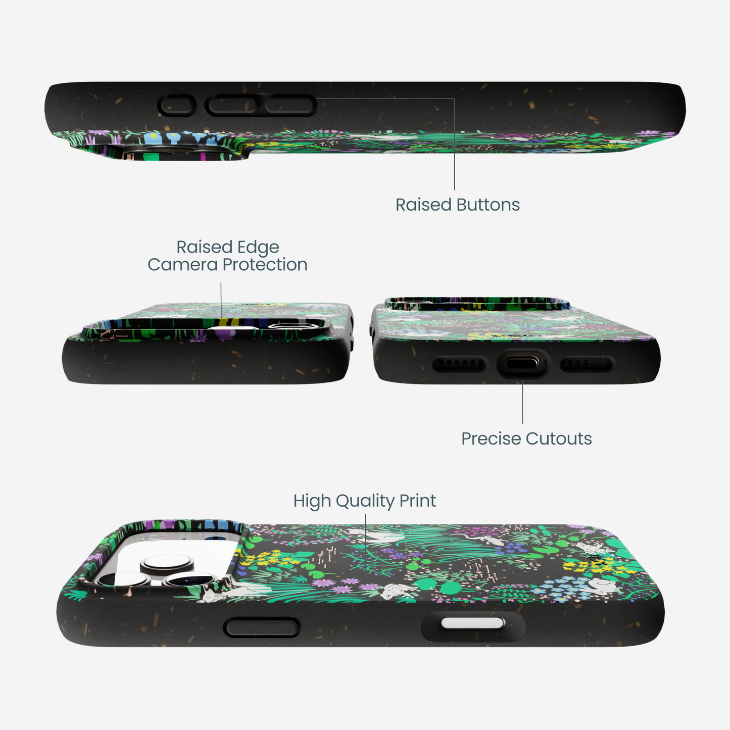 Black Midnight Pond iPhone 17 Pro Max Case