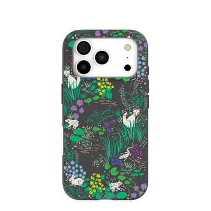 Black Midnight Pond iPhone 17 Pro Case
