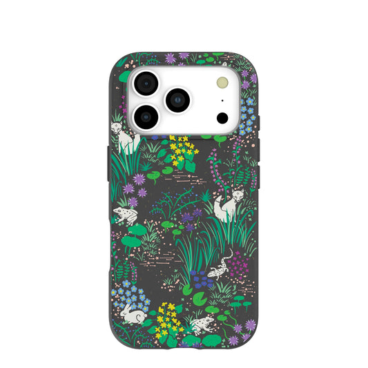 Black Midnight Pond iPhone 17 Pro Case