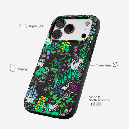 Black Midnight Pond iPhone 17 Pro Case