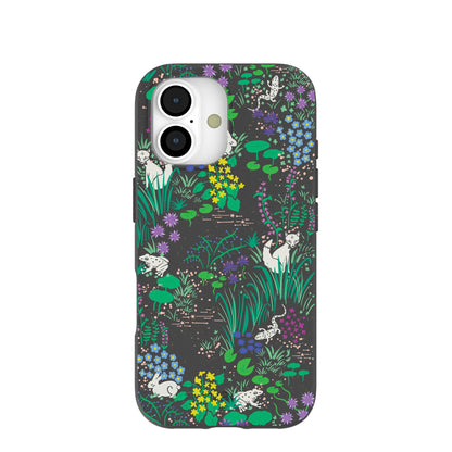 Black Midnight Pond iPhone 17 Case