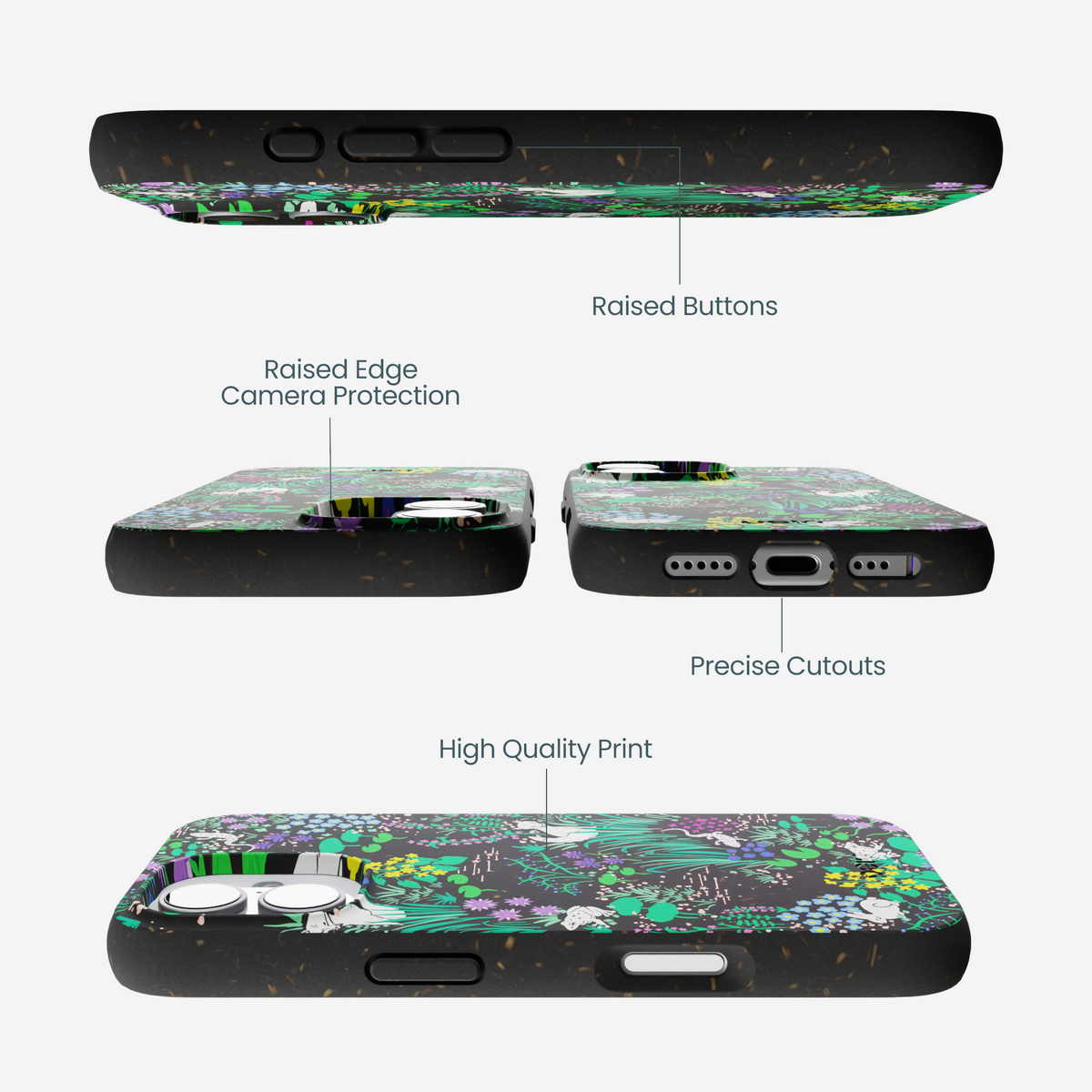 Black Midnight Pond iPhone 17 Case