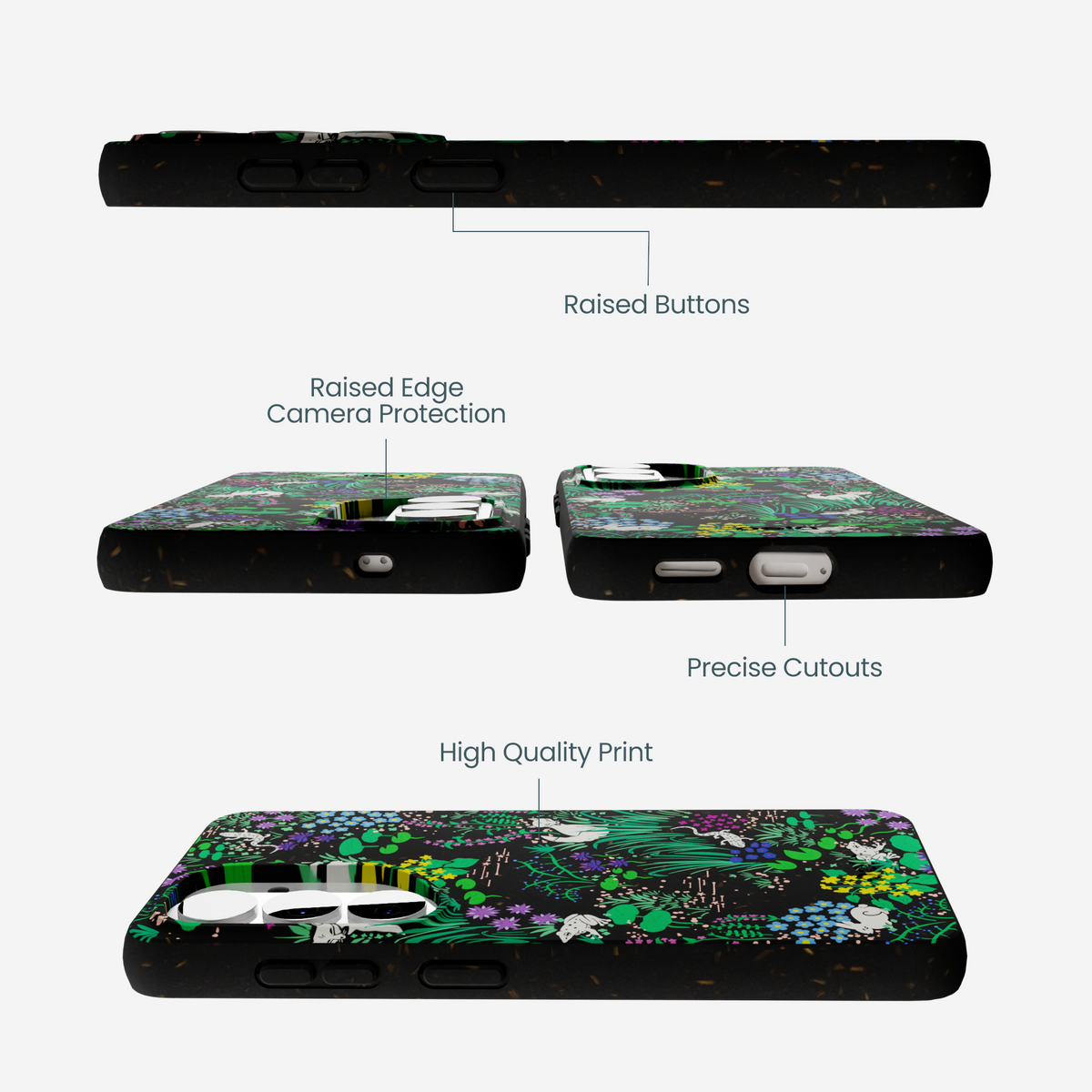 Black Midnight Pond Samsung Galaxy S26 Case