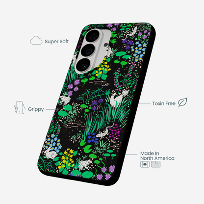 Black Midnight Pond Samsung Galaxy S26 Case